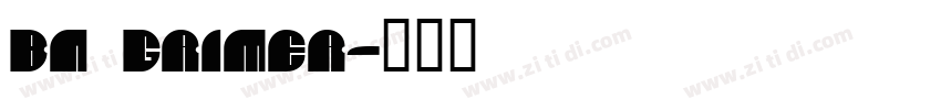 BN Grimer字体转换